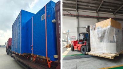 又發了2臺自動噴膠機，分別發重慶和印度的汽車零部件客戶