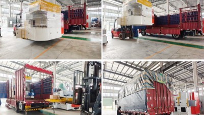 寧波汽車底盤部件客戶驗收后 噴膠機(jī)正式發(fā)貨